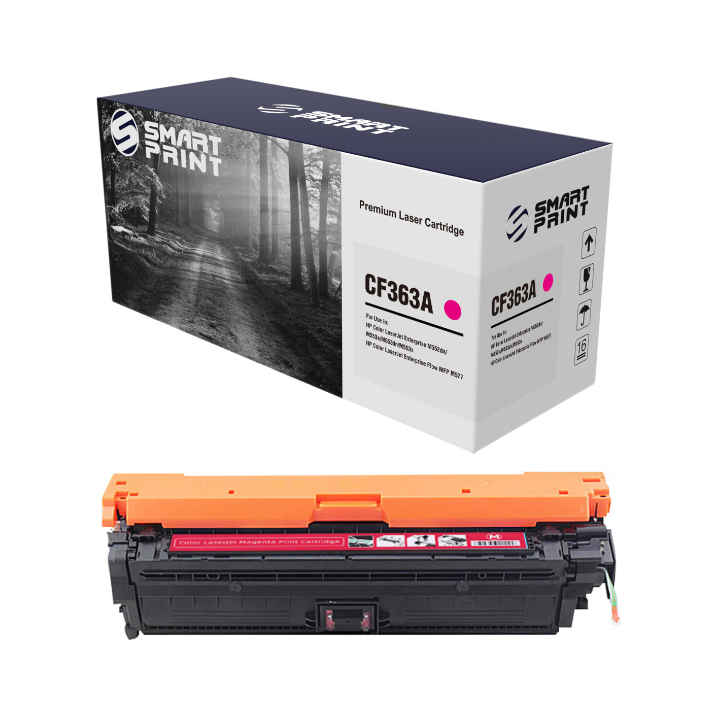 Toner Smart Print Compatible CF363A (508A) Magenta – Jusqu’à 5 000 Pages | HP Color LaserJet Enterprise M552 / M553 & MFP M577