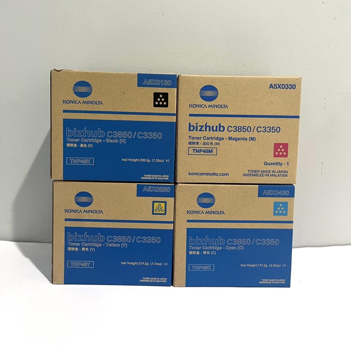 Pack Toner Couleurs Konica Minolta Bizhub C3850 (Cyan Magenta Jaune) – Haute Qualité Professionnelle