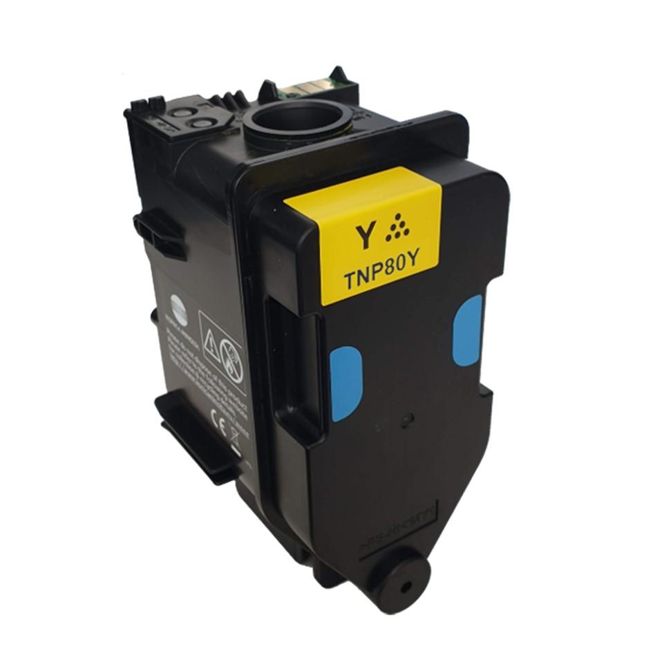 Toner Konica Minolta TNP80 Jaune Original – Couleurs Vives et Impression Haute Qualité