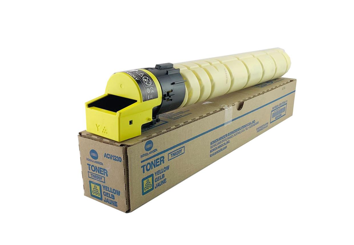 Toner Konica Minolta TN626 Jaune Original – Couleurs Vives et Impression Haute Qualité