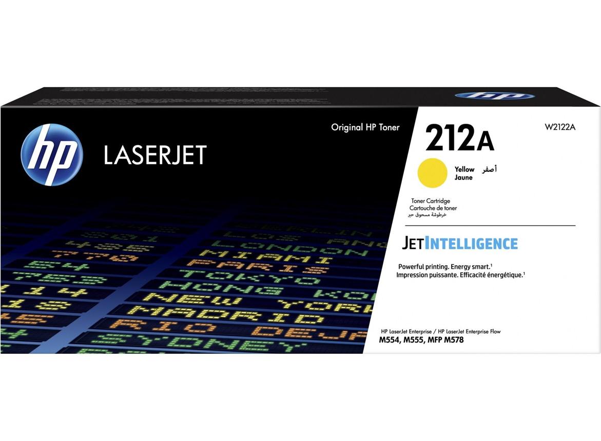 Toner HP 212A Jaune Original (W2122A) – Couleurs Éclatantes et Impression Haute Qualité