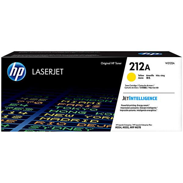 Toner HP 212A Jaune W2122A Original – Couleurs Vives et Impression Laser Haute Qualité