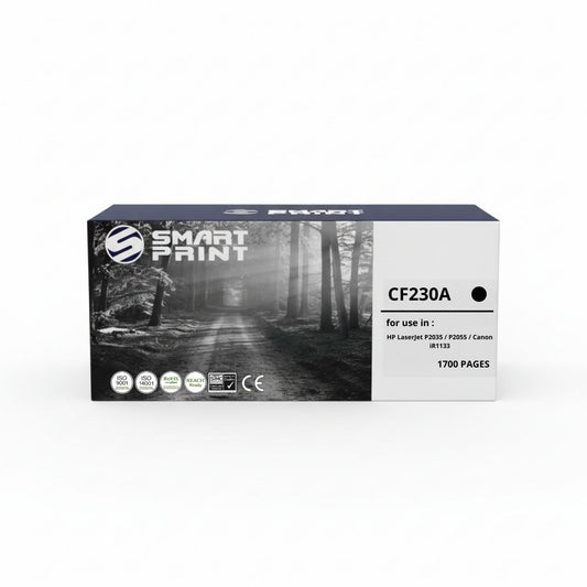 Toner Smart Print Compatible CF230A – 1 700 Pages | HP P2035 / P2055 & Canon iR1133