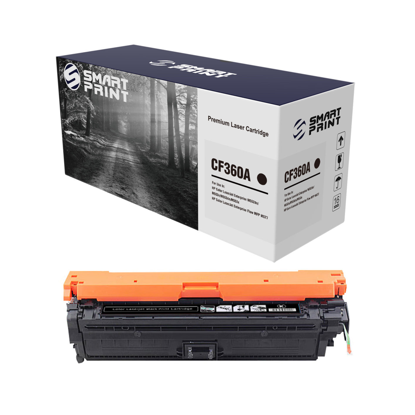Toner Smart Print Compatible CF360A (508A) Noir – Jusqu’à 6 000 Pages | HP Color LaserJet Enterprise M552 / M553 & MFP M577