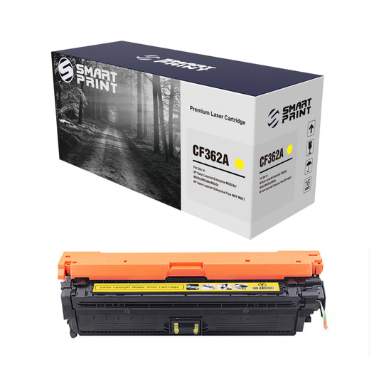 Toner Smart Print Compatible CF362A (508A) Jaune – Jusqu’à 5 000 Pages | HP Color LaserJet Enterprise M552 / M553 & MFP M577