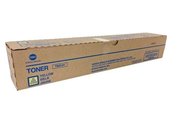 Toner Konica Minolta TN514 Jaune Original – Couleurs Vives et Impression Haute Qualité