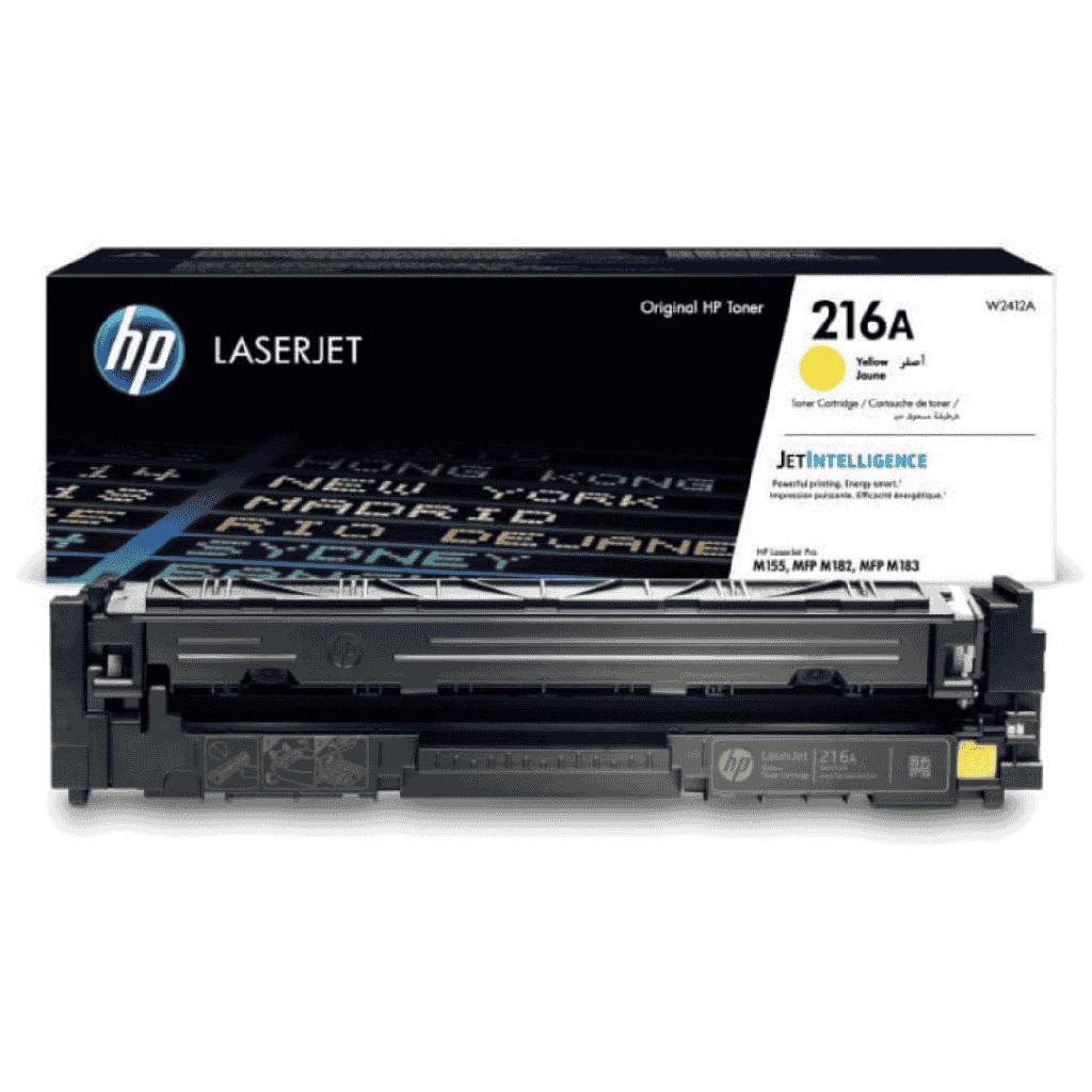 Toner HP 216A Jaune Original (W2412A) – Couleurs Éclatantes et Impression Haute Qualité