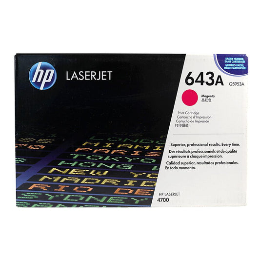 Toner HP 643A (Q5953A) Magenta Original – Cartouche Haute Capacité